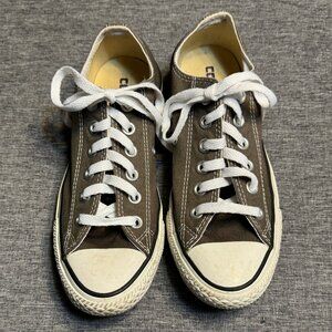 CONVERSE  All Star Low Tops, Olive green/brown, Unisex, Size: Women 7, Men 5